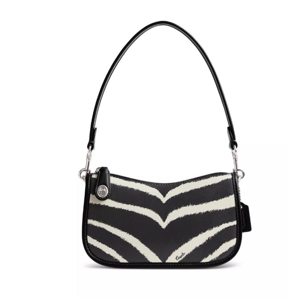 NWT! COACH Swinger 20 Zebra Print Shoulder Bag